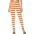 thumbnail image 4 of Riforla Women Leggings Casual Striped High Waisted Soft Stretch Yoga Pants Comfortable Workout Tights Daily Wear Women's Pants Orange S, 4 of 7