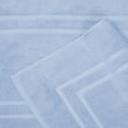 thumbnail image 6 of Feather & Stitch 2 Piece Towel Like Bath Mats (30x21 Inch) 100% Cotton Terry Mat for Hotel, Spa, Shower Floor Mats [NOT A Bathroom Rug], Soft Absorbent Washable Mats - Sky Blue, 6 of 9