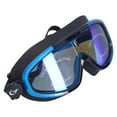 thumbnail image 2 of Lunettes de Natation, Lentille de Placage de Microarc Protection Pratique Grand Cadre Lunettes de Natation Réglable Miroir Sangle pour l'Intérieur pour les Adultes pour la Formation en Plein Air Bleu et Noir, Jaune, 2 of 7
