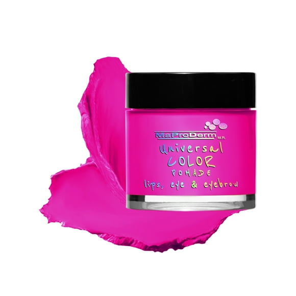 Universal Color Pomade 90 Neón Magenta Maproderm. Aplicarlo como sombra, delineador para ojos, cejas, labial y rubor