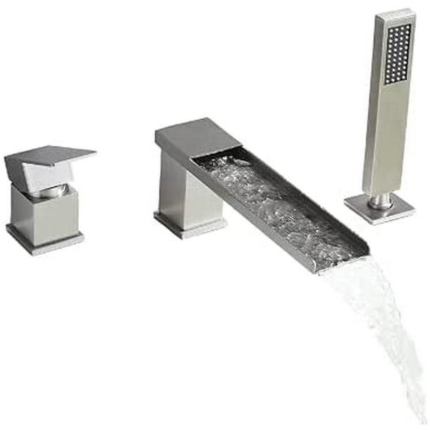 Stainless Steel Handheld Shower Sprayer, Waterfall Bathtub Faucet With Sprayer