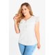thumbnail image 2 of Blusa Con Olanes Blanco Dama Mundo Terra 026347, 2 of 3