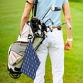 thumbnail image 5 of Easygdp Party Shark Cute Golf Towel 24x16in for Men and Women with Carabiner Clip for Easy Attachment, 5 of 8