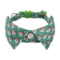 thumbnail image 4 of Pajarita navideña para gato, Collar navideño para gato, collares navideños con colgante, suministros cómodos para mascotas para niños y niñas, gatitos Papá Noel verde, 4 of 8