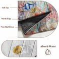 thumbnail image 6 of Seahorse Coastal 2'x6' Runner Rugs for Hallway Kitchen Bedside Non Slip, Nautical Ocean Summer Beach Coral Wooden Entryway Rug Runners with Rubber Backing, Long Carpet Runner for Laundry Room, 6 of 8