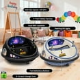 thumbnail image 4 of 12V Bumper Car with Remote, 2-Speed 360° Spin, Lights & Music, 4 of 7