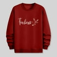 thumbnail image 5 of Mens Sweatshirt Love Heart Printed Fashion Valentines Pullover Tops Loose Fit Casual Holiday Couple Outfits (XL, Red), 5 of 6