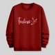 thumbnail image 4 of Ceisia Men's Regular-Fit Crew-Neck Heart-Letter Printed Casual Sweatshirt Gift, 4 of 6
