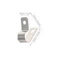 thumbnail image 2 of COMPUKAS 100Ud Clips Cable R Tipo De Aleación De Aluminio Resistente Para Uso Interior Y Exterior, 2 of 8