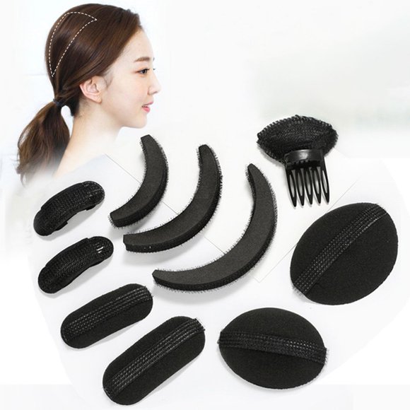 8Pcs/Set Bump It Up Volume Reusable Hair Fluffy Sponge Hair Base Styling Insert Tool for Women