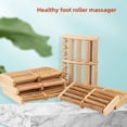 thumbnail image 2 of Natural Wooden Foot Roller Massager with 5 Rows of Nails – Portable Reflexology Tool for Pressure Point Relief, Blood Circulation & Relaxation – Ideal for Running, Fitness & Daily Wellness Care, 2 of 6