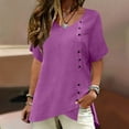 thumbnail image 3 of tarylea T-Shirt for Women Ribbed Cap Short Sleeve Crewneck Stretch Comfy Casual Summer Dailywear Tees, 3 of 8