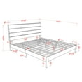 thumbnail image 5 of Furniture of America Korvar Wood Platform Bed, California King, Gray, 5 of 5