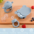 thumbnail image 2 of Set de alimentador para bebés Gedebey 3 en 1 de silicona libre de BPA, 2 of 7