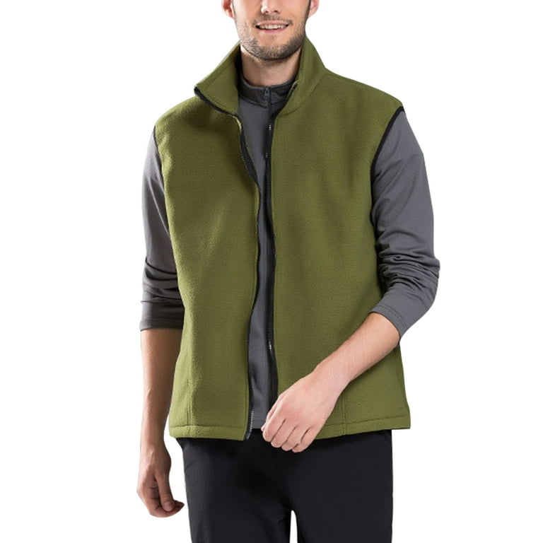 Fleece waistcoat clearance mens