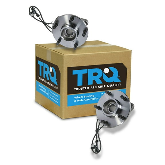 TRQ Front Wheel Hub & Bearing Pair Set for Chevy GMC Blazer Jimmy 2WD 2x4 w/ ABS BHA53306 Fits select: 1998-2005 CHEVROLET BLAZER