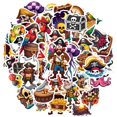 thumbnail image 2 of 35pcs-50pcs Cartoon Stickers Pirate Stickers Skull Stickers Treasure for Luggage Fridge, 2 of 9