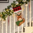 thumbnail image 2 of WMGHA Christmas Stockings - 19" Christmas Stocking Deer Gnome Santa Snowman Burlap Plaid Xmas Stocking Holiday Christmas Decor Gifts for Family Kids,Festive Fireplace and Gift-Giving Occasions, 2 of 3