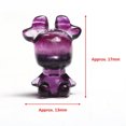 thumbnail image 2 of HOOUN Natural Fluorite Animals Statue Stone Carving Quartz Crystal Healing Reiki Decor-1PC Random Colour-Christmas Deer, 2 of 2
