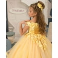 thumbnail image 4 of Drtj Kids Teens Flower Girl Dress Appliques - Tulle Princess Pageant Long Ball Gown Dresses, 4 of 7