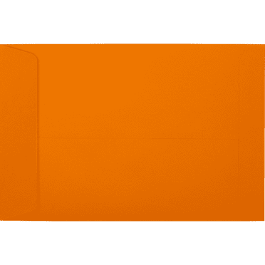 LUXPaper 6 x 9 Open End Envelopes, Mandarin, 50/Pack