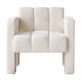 thumbnail image 4 of Modern Accent Armchair, 31"W Boucle Chair Side Chair Sofa Chair with Sturdy Frame, Comfy Wide Armchair For Bedroom, Office, Home, Living Room, 250 Pounds Capacity, Easy Assembly, 4 of 9
