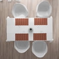 thumbnail image 3 of Ambesonne City Place Mats Set of 4, Tile Roof Pattern Urban, Standard Size, Multicolor, 3 of 4