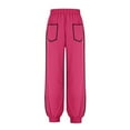 thumbnail image 6 of Lmnyox Casual Joggers for Women Fashion Loose Elastic Waist Sweatpants with Pocket Baggy Trendy Lounge Pants, 6 of 9