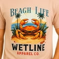 thumbnail image 2 of Wetline Apparel Co Beach Crab Men's Graphic T-Shirt, Fishing Wear Heavy Cotton Short Sleeves Tee, S-5XL, 2 of 5