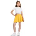 thumbnail image 4 of Minifaldas BOOPH para niñas, casuales, con bolsillos, de 4 a 5 años, color amarillo, 4 of 7