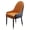 Orange, variant on Faux Leather Dining Chairs Padded Seat Kitchen Leisure Chairs with Arms,Backrest and Metal Legs,Accent Armchair Tub Chair Lounge Reception Kitchen Chair