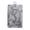 Dark Grey, variant on PU Leather ID Badge Holder with Retractable Lanyard, Marble Pattern Transparent ID Card Holder, Multi‑Slot Water‑Resistant Card Sleeve for Office School Daily Use