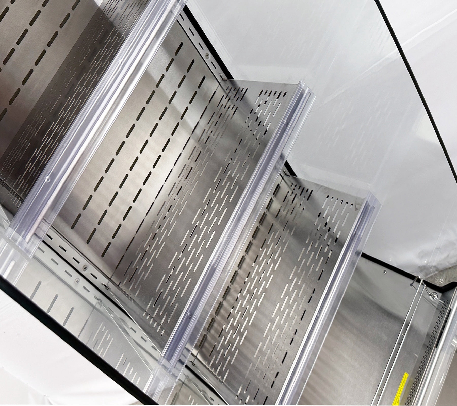 20" 7.8 cu. ft. Open Air Refrigerator Display Merchandiser, Commercial Grab & Go Cooler for Drinks Sandwiches Desserts