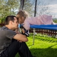 thumbnail image 3 of Gymax 15FT Trampoline Safety Net Replacement Protection Enclosure Net for 10 Poles, 3 of 10