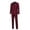 Wine, variant on TIMIFIS White Mens Suits 2 Piece Slim Fit Casual One Button Solid Suits for Mens Business Wedding Party Jacket Blazer & Pants SetFall