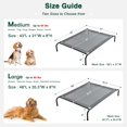 thumbnail image 5 of Elevated Pet Bed Grey 48" x 35.5" x 8" For Large Dogs and Cats Indoor Outdoor Use, 5 of 8