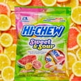 thumbnail image 3 of HI-CHEW Sweet & Sour Mix, Pack of 6 Bags, 3.17oz each - Watermelon Lemon Grapefruit | Unique Fun Soft & Chewy Candy, Immensely Juicy Fruity Candy Flavors, Individually Wrapped for Sharing, 3 of 5
