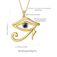 thumbnail image 6 of Sterling Silver Eye of Horus Egypt Protection Pendant Necklace Women Talisman Jewelry Hipunk, 6 of 9