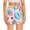 thumbnail image 2 of Lsque Cupcakes and Donuts Printed Women's Running Shorts with Liner Pockets,Elastic Quick Dry Workout Athletic Gym Yoga Shorts,Womens High Waist Shorts-X-Large, 2 of 9