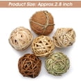 thumbnail image 3 of Set of 6 Decorative Balls for Bowls，2.8 inch Wicker Rattan Balls Decorative Orbs，vase fillers for centerpieces，Bowl fillers for Home Decor, 3 of 7