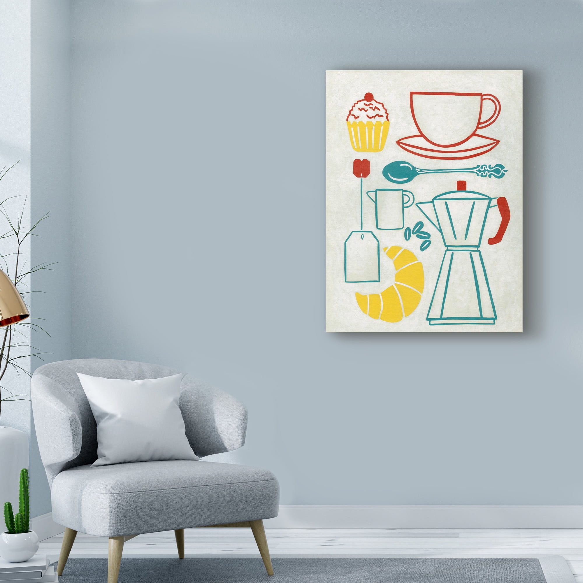 Trademark Fine Art 'Sunday Brunch' Canvas Art by Chariklia Zarris
