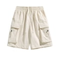 thumbnail image 1 of pstuiky Pantalones cortos para hombre, Pantalones cortos casuales de cintura elástica de color sólido a la moda para hombre Pantalones cortos para correr para hombre, 1 of 3