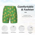 thumbnail image 5 of Lsque Mens Swim Trunks Pumpkin Leaves Pattern - Bathing Suit Compression Liner - Beach Swim Shorts Swimwear - (S-3XL) - Stretch Quick Dry -XX-Large, 5 of 9