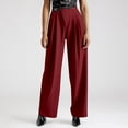 thumbnail image 1 of WILLBEST Pantalones Casuales para Mujer: Pantalones Holgados de Lino de Color Liso con Cintura Elástica para Un Estilo Sencillo y Cómodo. Extra Grande, 1 of 5