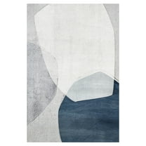 Masterpiece Art Gallery Sorentia Blue Abstract By Belle Maison Canvas Art Print 24" x 36"