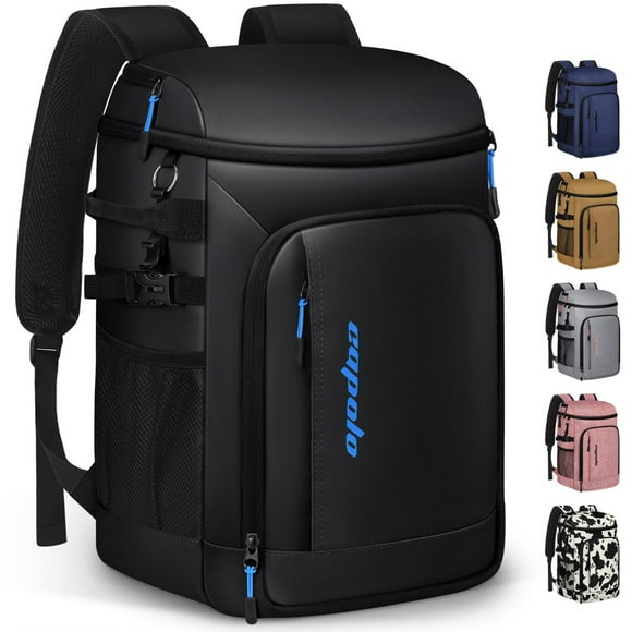Mochila Térmica Capolo Aislada Impermeable para 45 Latas Negra