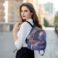 thumbnail image 6 of JIALIOU Mini Backpack Purse for Women Quilted Casual Daypack Small Travel Shoulder Bag, Beautiful Milky Way, 6 of 7