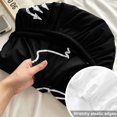 thumbnail image 4 of Full Size Fitted Sheet Set - Black Halloween 3 Piece Bedding Sets 16" Deep Pocket Fitted Sheet with 2 Pillowcases, Funny Ghost Cute Cartoon Spooky Brushed Microfiber Hotel Luxury Bed Sheets, 4 of 9