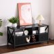 thumbnail image 5 of QinaQin Mueble para TV estilo farmhouse para pantallas de hasta 50 pulgadas, cómoda con amplio almacenamiento y 2 cajones de tela, ideal para sala o recámara, 5 of 8