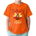 thumbnail image 3 of Bobifish Toddler Boys Thanksgiving Tee Top Short Sleeve T-Shirt Crewneck Turkey Letter Graphic Playful Tee, 3 of 5